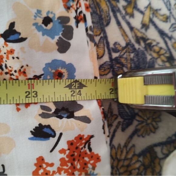 Floral Dress Overalls Wide legged Lightweight Jumpsuit XL - Picture 9 of 10